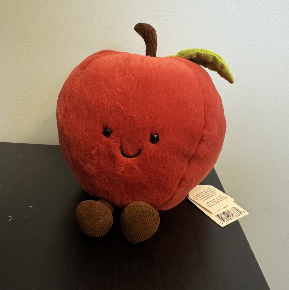 Plush Red Apple Toy